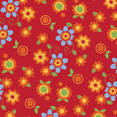 Fashionable pattern in small flowers. Floral background for textiles.