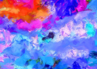 Abstract painting. Art for sale. Oil paint. Modern impressionism artwork. Contemporary wall arts. Paper or canvas print. Template for creating design poster, handmade production. Background texture.