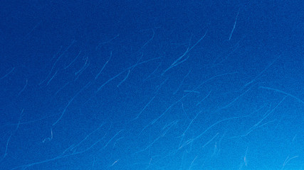 Many scratches on blue metal paint