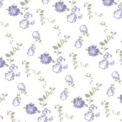 Fashionable pattern in small flowers. Floral background for textiles.