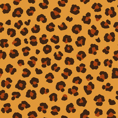 Seamless animalistic pattern, leopard or jaguar skin, safari pattern