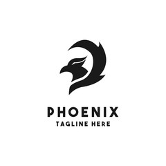 Phoenix Logo Design Inspiration, Vector Illustration