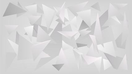 White abstract background with triangles, geometric background