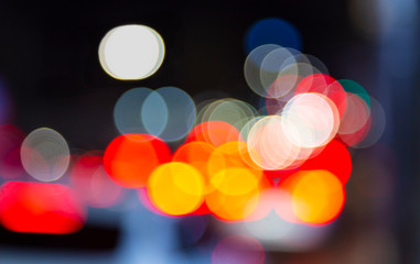 Fototapeta premium Night view bokeh various color background image