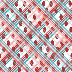 Tartan pattern. Geometric elements for fabric, textile