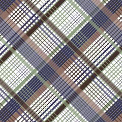 Tartan pattern. Geometric elements for fabric, textile
