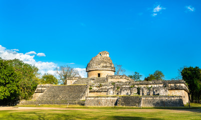 Mayan Observatory El Caracol at Chichen Itza in Mexico