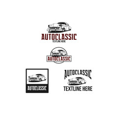 auto classic logo set