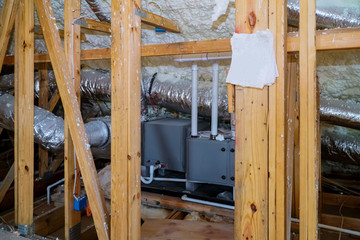 Air conditioner and heating system in installation system in building