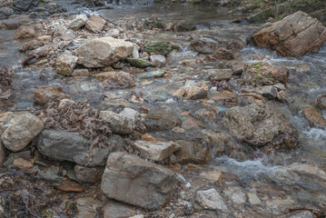 Rocky cascade  from Crooked Creek Falls