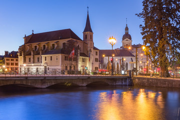 Naklejka premium Annecy, called Venice of the Alps, France