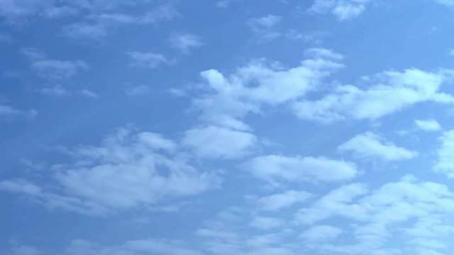 Blue skies sky, clean weather, time lapse blue nice sky. Clouds and sky timelapse, White Clouds Blue Sky, Flight over clouds, loop-able, cloudscape, day.