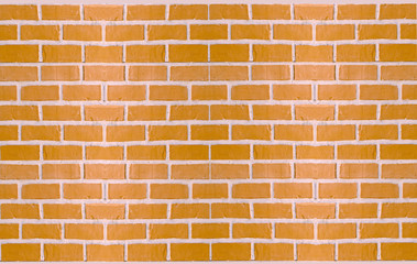 Old brick wall. Horizontal wide brick wall background. Vintage house