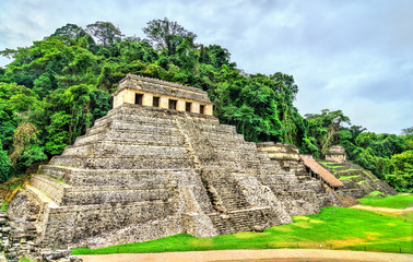 Temple of the Inscriptions at Palenque in Mexico