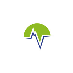 Medical and health care logo design vector template