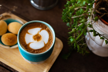  Backgrounds of Latte coffee.