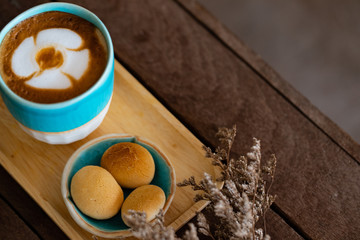  Backgrounds of Latte coffee.