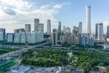 Naklejka na ściany i meble Beijing Skyline
