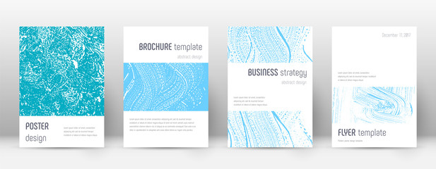 Cover page design template. Minimalistic brochure 