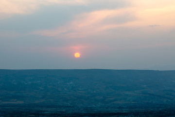 Obraz premium Sunrise over the land