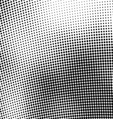 Abstract monochrome halftone. Vector background black and white of dots