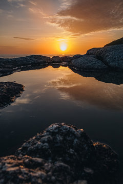 Accommodatthe hidden place viewpoint in Phuket, Thailand, "Laem krating" is the viewpoint beach with the sunset and different stoneion tent Doi Samer-Dao in Nan Province, Thailand.