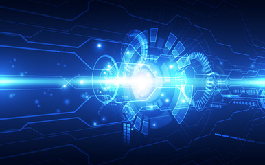 Abstract futuristic digital technology background. Illustration Vector