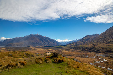 The view from Mt Sunday, where filming was for the Lord of the Rings movie, up the picturesque...
