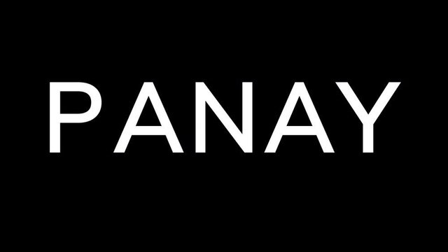 From the Glitch effect arises  PANAY. Then the TV turns off. Alpha channel Premultiplied - Matted with color black