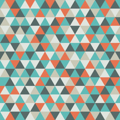 Naklejka na ściany i meble File types: All (53) Seamless triangle pattern. Vector background. Geometric abstract pink texture.