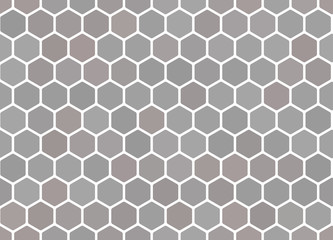 Honeycomb seamless grey background. Vector illustration for card or banner.