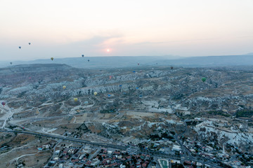 Ground and sky from balloon