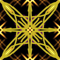 Pattern tile, ornate geometric pattern and abstract colored background