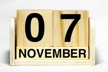 十一月のカレンダー
