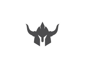 Spartan helmet logo template