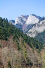 View on Three Crowns Massif, Pieniny Mountains, Szczawnica, Poland