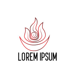 fire element logo icon