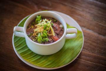 soup with meat and vegetables