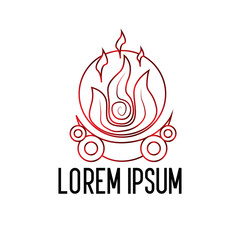 fire element logo icon