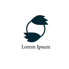 leaf logo icon for nature company