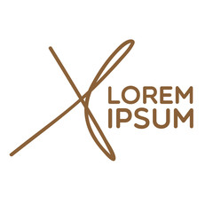 initial letter name logo icon for business company