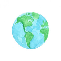watercolor illustration about environment