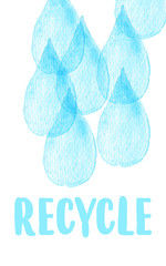 watercolor illustration about environment