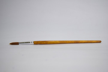 Drawing tools, paint brushes isolated on white background