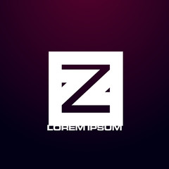 abstract square logo icon for business company
