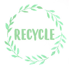 watercolor illustration about environment