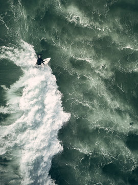 Surfer from above