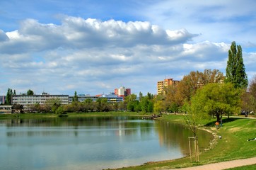 Štrkovec Lake in Bratislava Slovakia