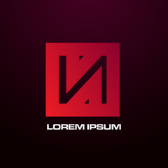 abstract geometry logo icon for technology company