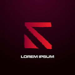 abstract geometry logo icon for technology company